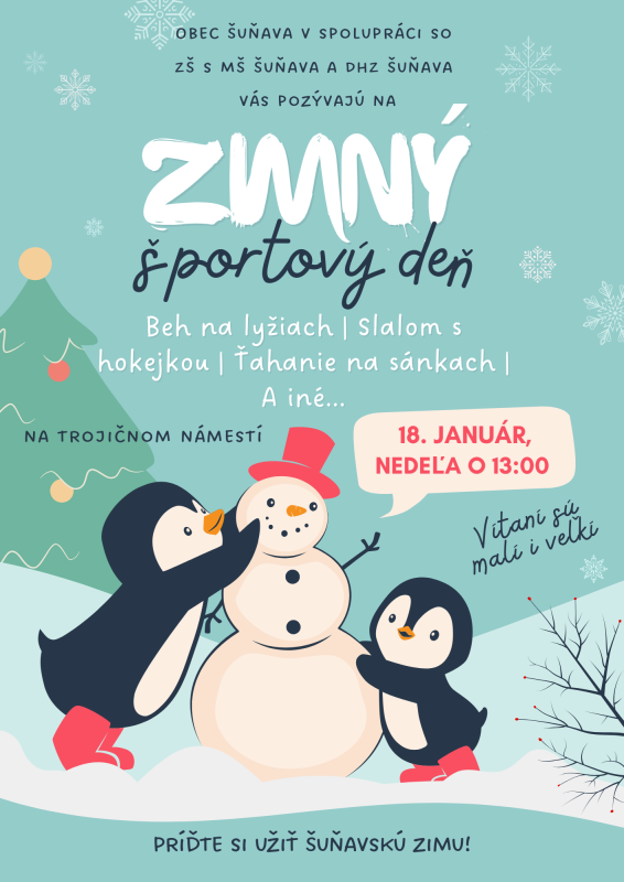 Plagát k&nbsp;zimnému športovému dňu